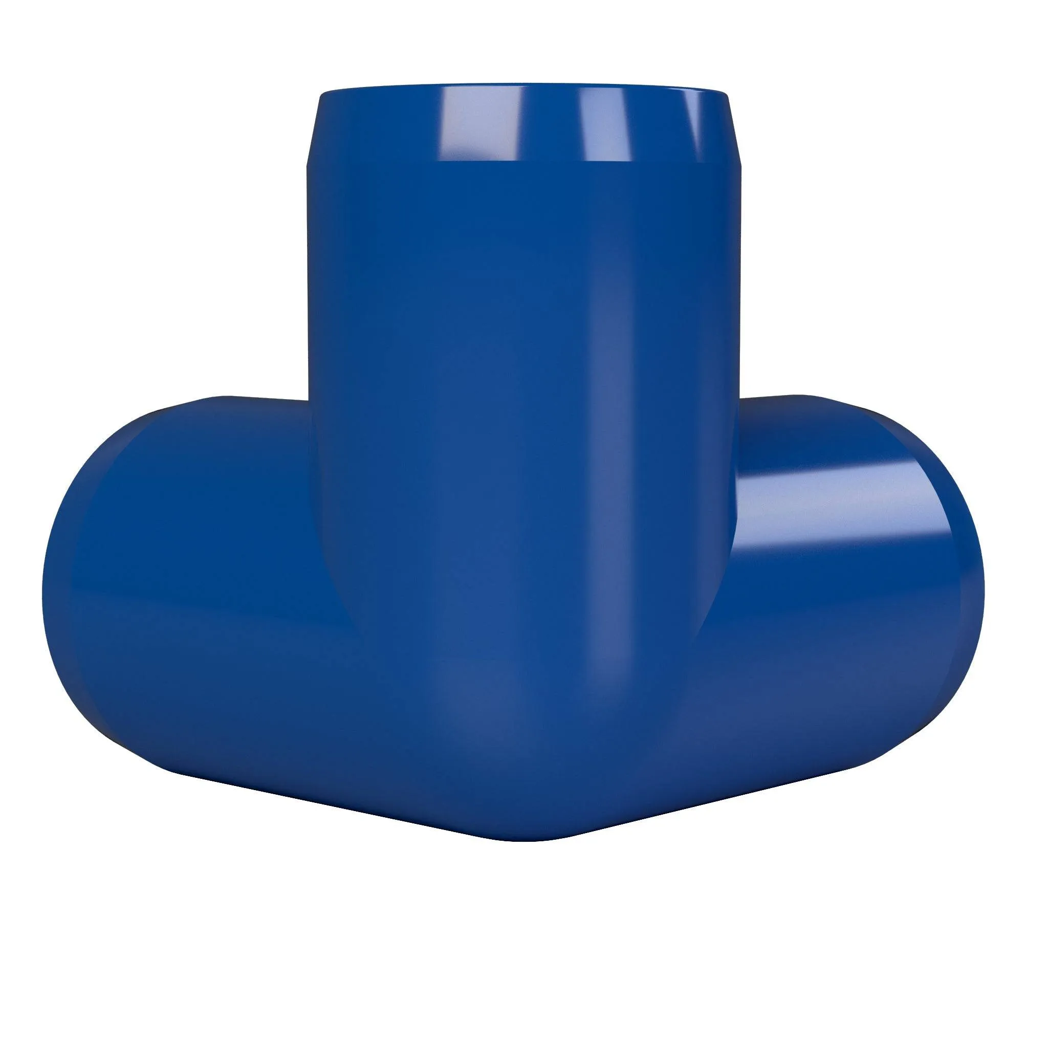 1-1/4 in. 3-Way PVC Elbow Fitting, Furniture Grade  - Blue