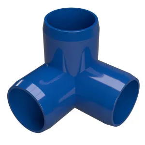 1-1/4 in. 3-Way PVC Elbow Fitting, Furniture Grade  - Blue