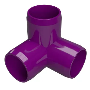 1-1/4 in. 3-Way PVC Elbow Fitting, Furniture Grade  - Purple