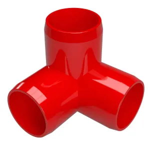 1 in. 3-Way PVC Elbow Fitting, Furniture Grade  - Red