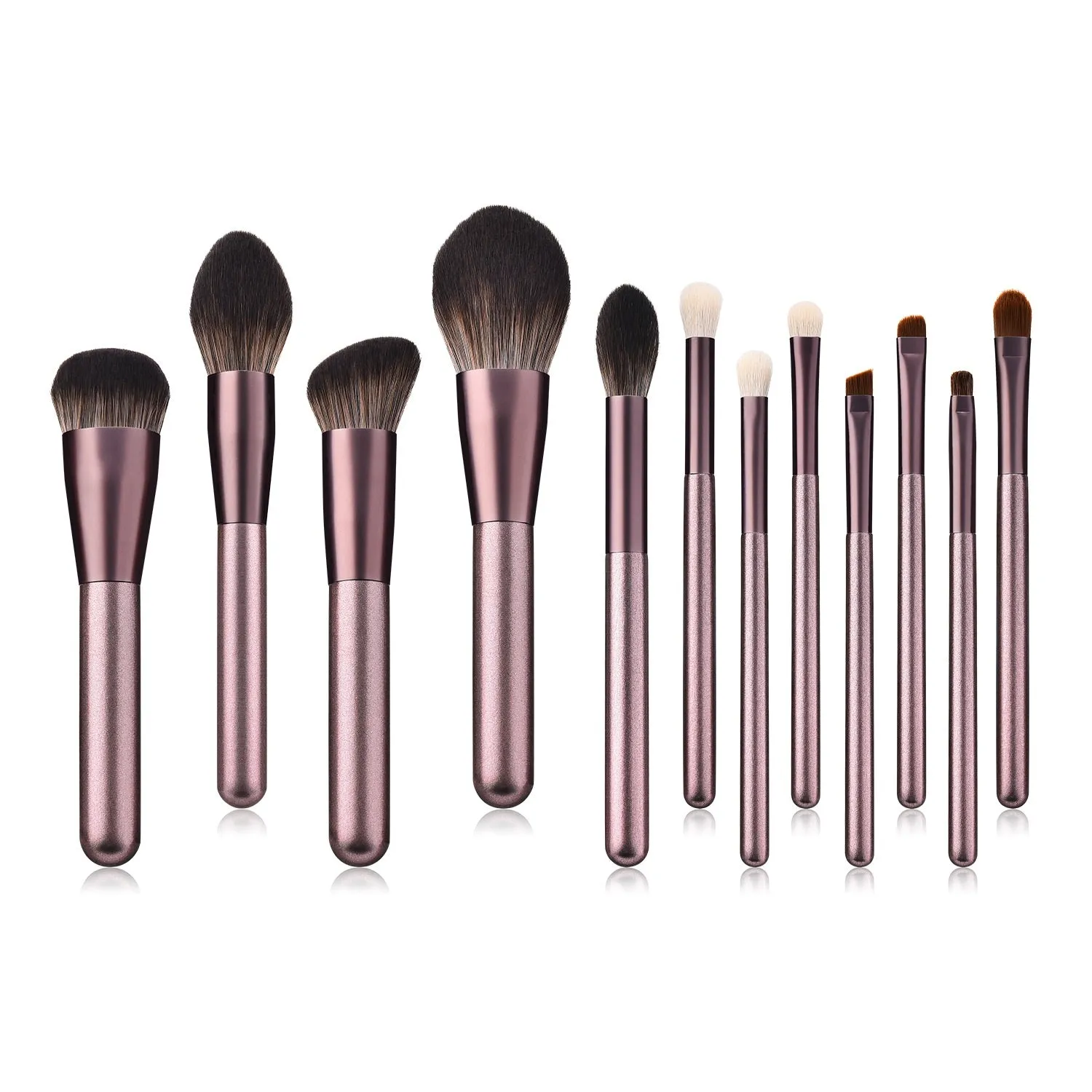 12 Piece Pro Brush Set w/Stylish Bag - MQO 25 pcs