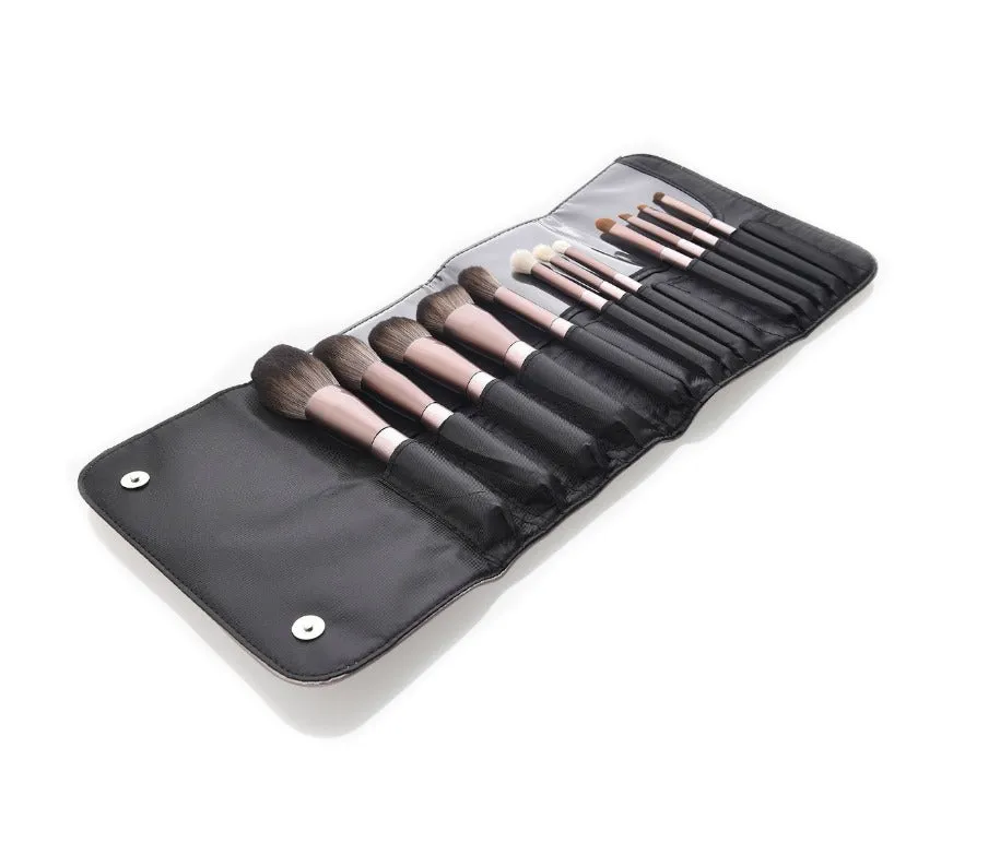 12 Piece Pro Brush Set w/Stylish Bag - MQO 25 pcs