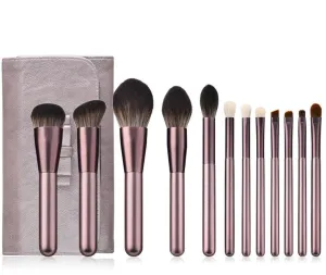 12 Piece Pro Brush Set w/Stylish Bag - MQO 25 pcs