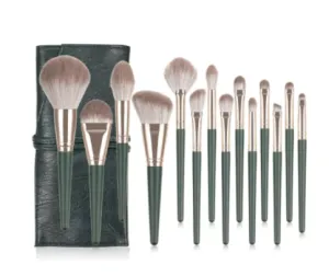 14 Piece Designer Pro Brush Set w/Stylish Bag - MQO 25 pcs