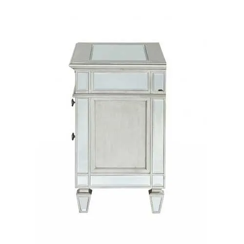 19" X 32" X 31" Mirrored Wood Nightstand