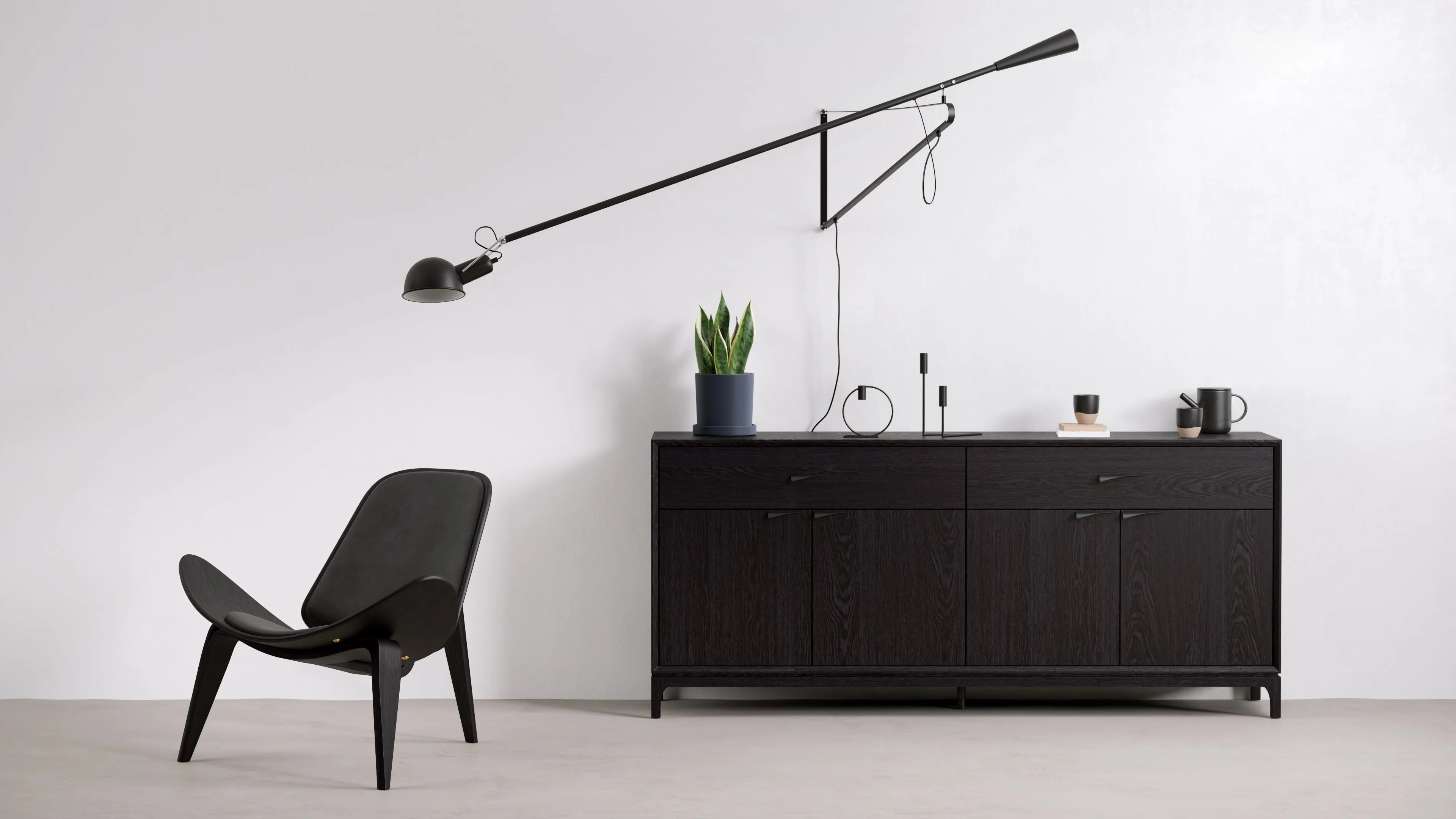 265 - 265 Wall Lamp, Black