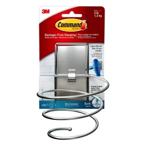 3M Command Satin Nickel Wall Cab Organizer