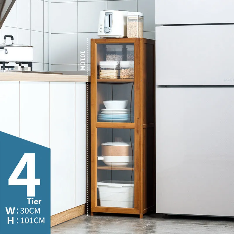 4 Tier Bamboo FreeStanding Multifunctional Cabinet Rack