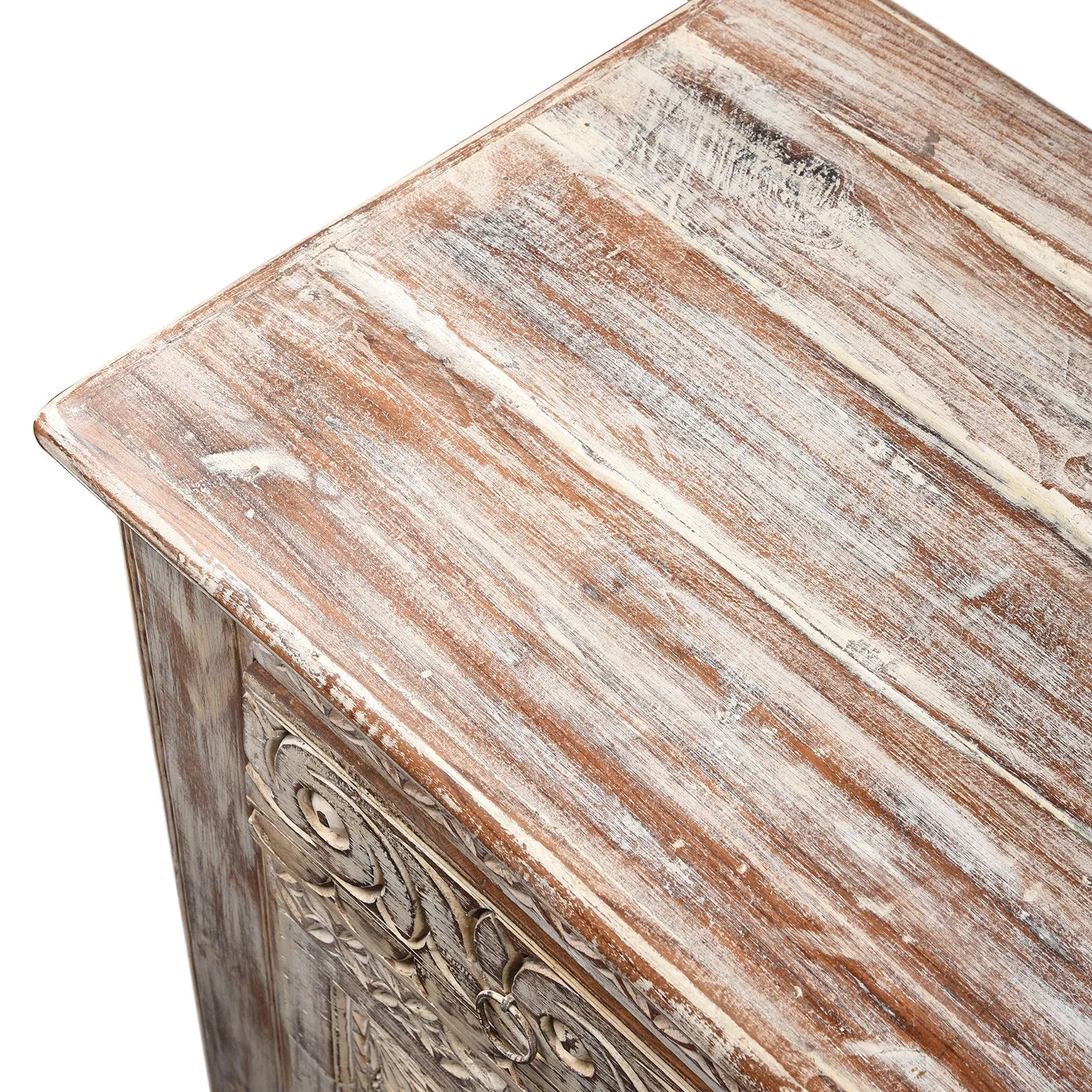5 Drawer Console Table Made From Reclaimed Teak