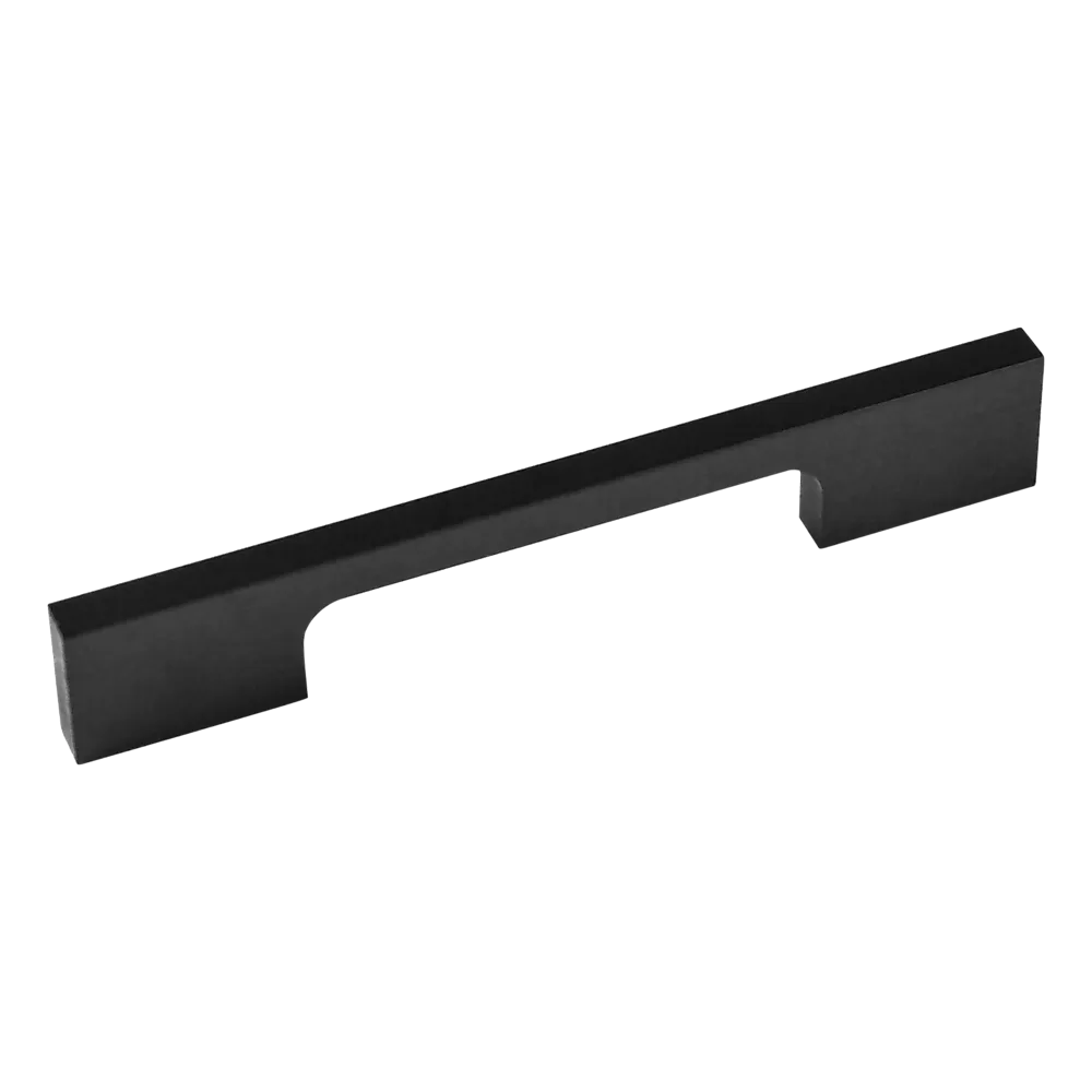 5x 96mm Kitchen Handle Cabinet Cupboard Door Drawer Handles | Square Black Furniture Pulls
