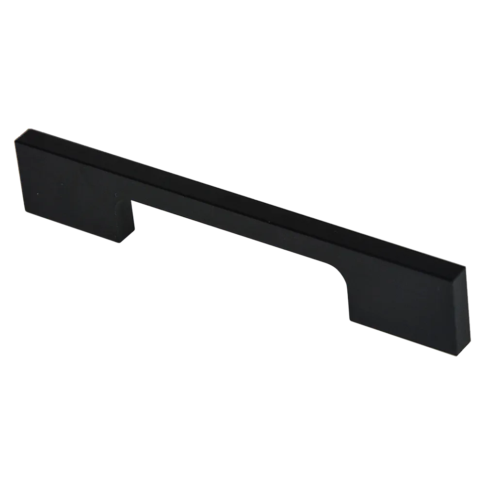 5x 96mm Kitchen Handle Cabinet Cupboard Door Drawer Handles | Square Black Furniture Pulls