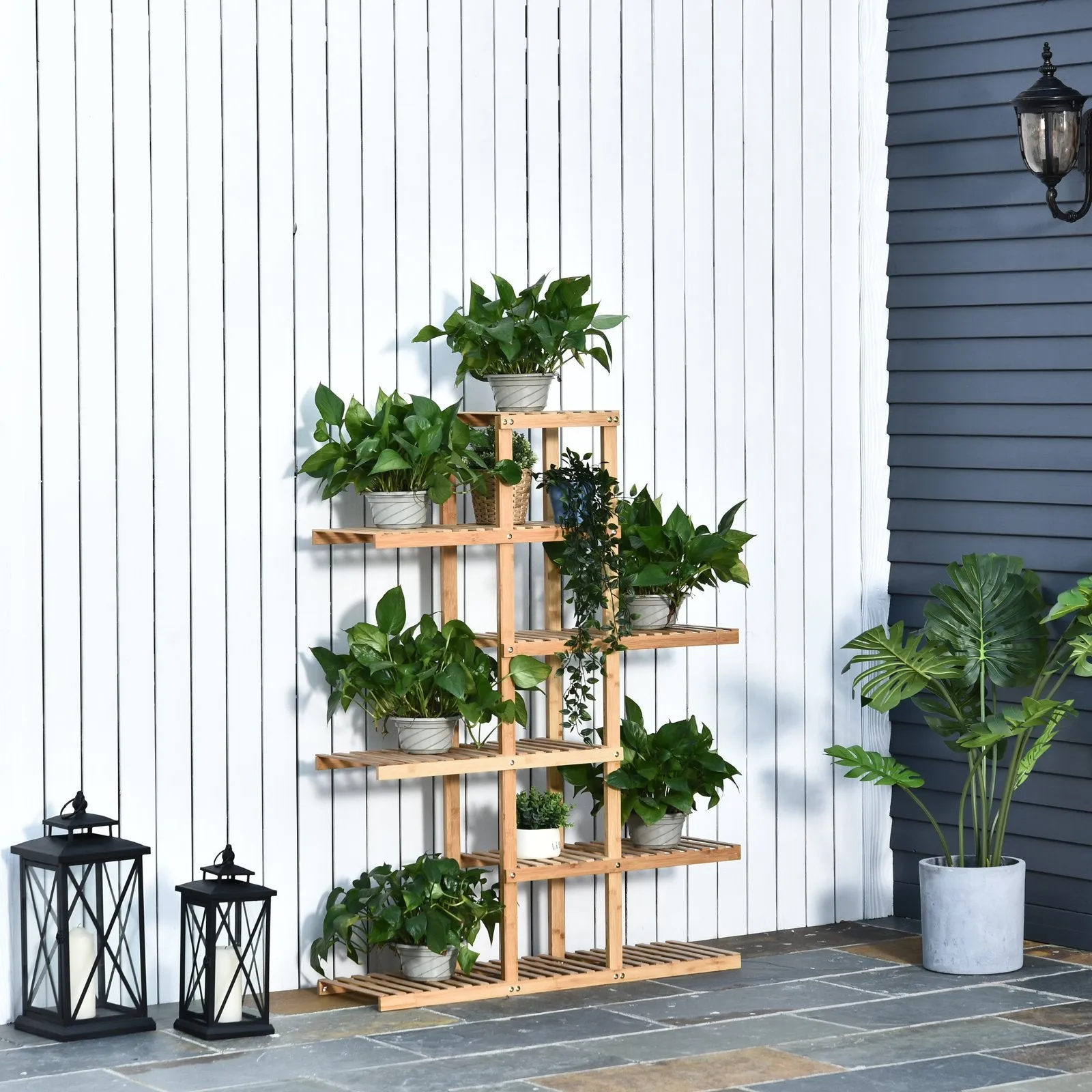 6-Tier Bamboo Shelf