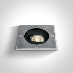 69048G SS316 INGROUND 10W GU10 IP67 ADJUSTABLE SQUARE