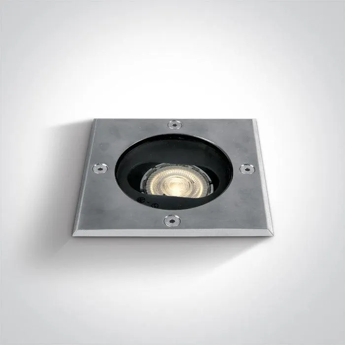 69048G SS316 INGROUND 10W GU10 IP67 ADJUSTABLE SQUARE