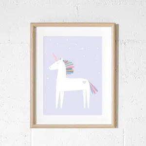 A3 Print - Unicorn Lilac