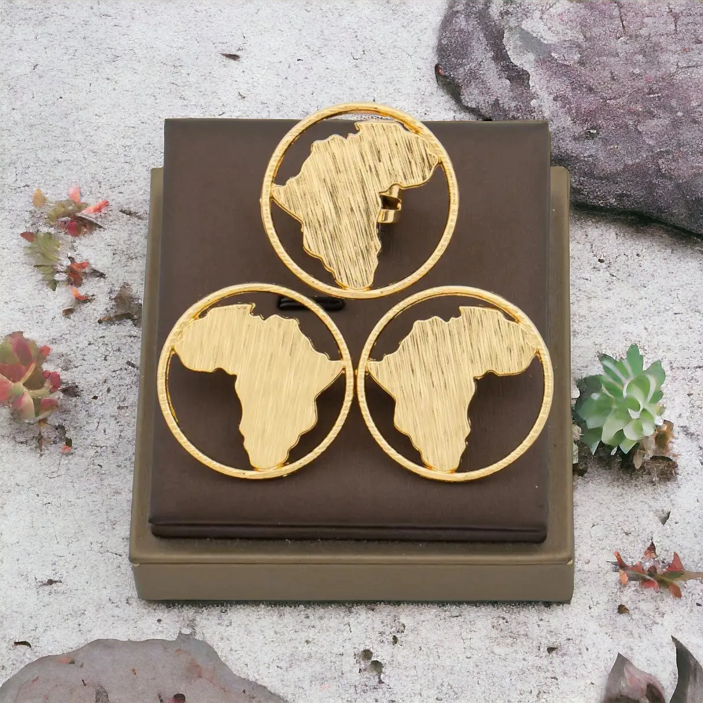 Afrique Gold Earrings Sets