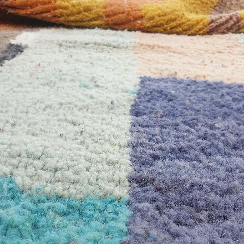 ARABI | 9'7x6'6 Ft | 3x2 m | Moroccan Colorful Rug | 100% wool handmade