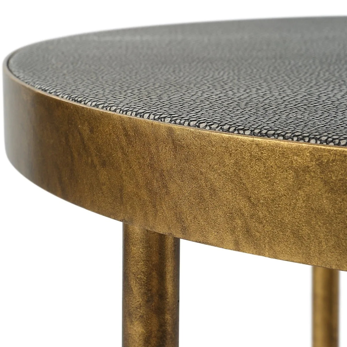 Aragon Brass Nesting Tables, S/2