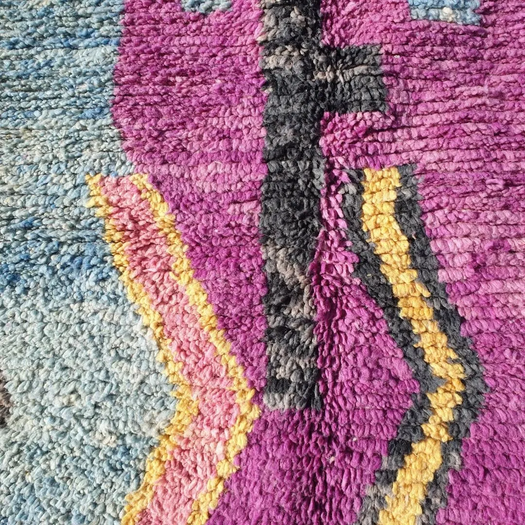 Arassa - Moroccan Colorful Rug 6x10 Boujad Berber | Authentic Handmade Carpet | 6'4x10 Ft | 196x306 cm