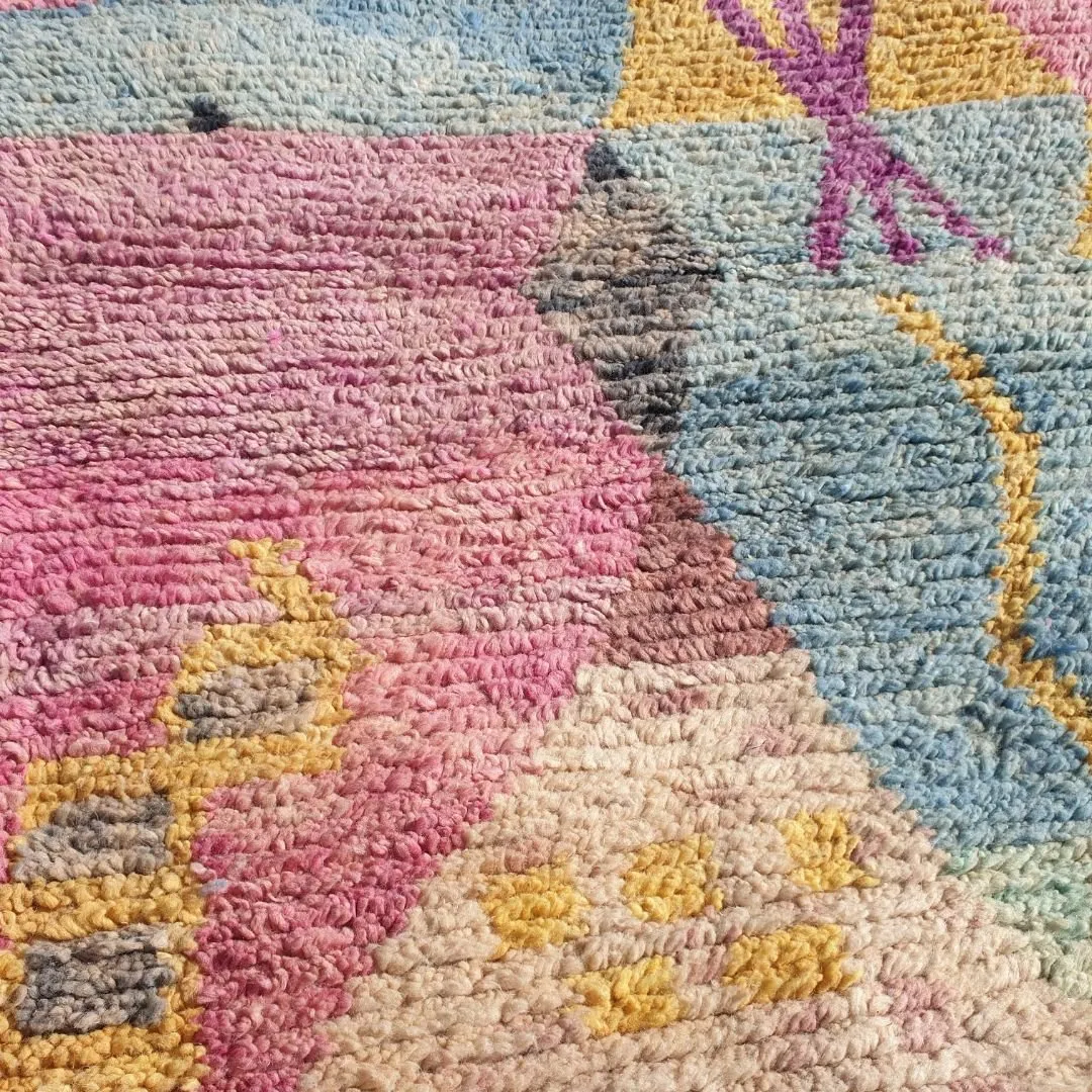 Arassa - Moroccan Colorful Rug 6x10 Boujad Berber | Authentic Handmade Carpet | 6'4x10 Ft | 196x306 cm