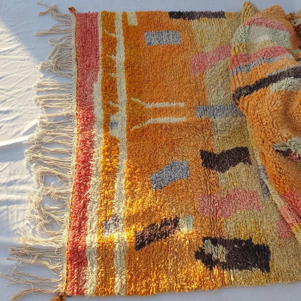 ARDHAD | 8x5 Ft | 2,5x1,5 m | Moroccan Colorful Rug | 100% wool handmade
