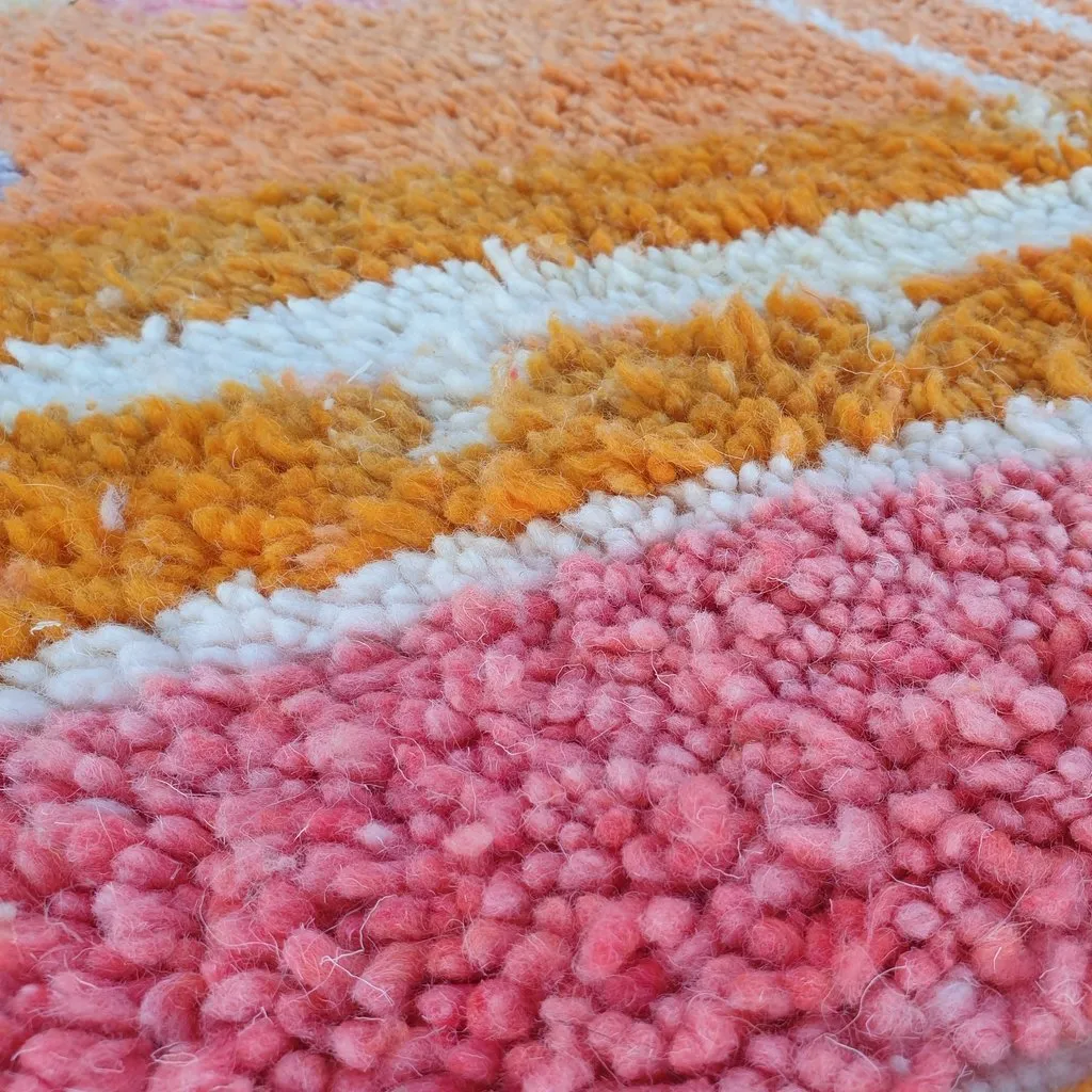 ARDHAD | 8x5 Ft | 2,5x1,5 m | Moroccan Colorful Rug | 100% wool handmade