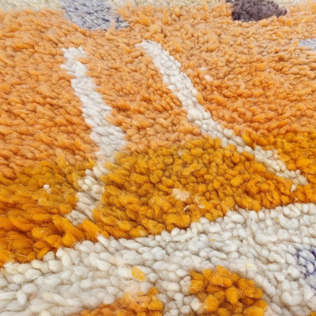 ARDHAD | 8x5 Ft | 2,5x1,5 m | Moroccan Colorful Rug | 100% wool handmade