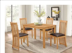 Atlanta Dining Set - Modern Table   4 Comfortable Atlanta Chairs