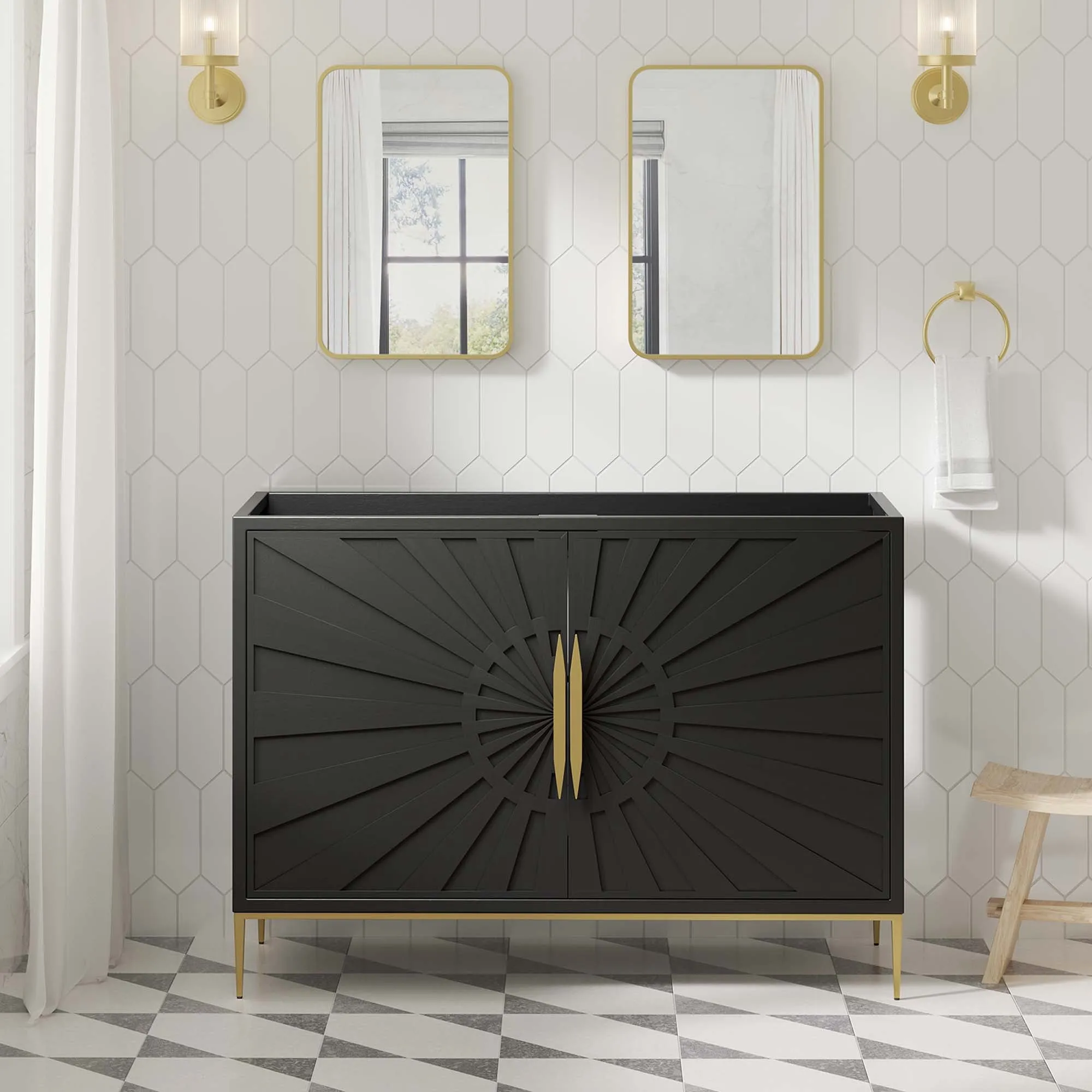 Awaken 48" Double or Single Sink Compatible (Not Included) Bathroom Vanity Cabinet by Modway