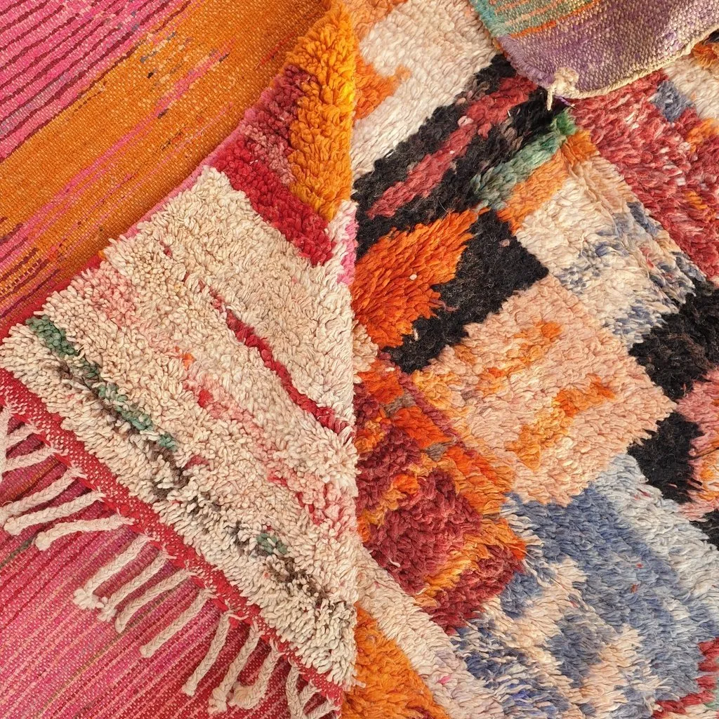 AZAKI | 9'5x6'3 Ft | 3x2 m | Moroccan Colorful Rug | 100% wool handmade