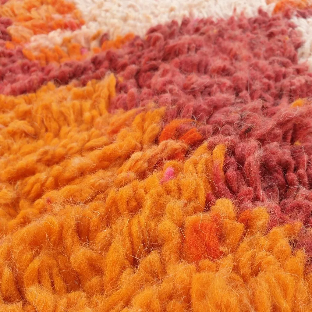 AZAKI | 9'5x6'3 Ft | 3x2 m | Moroccan Colorful Rug | 100% wool handmade