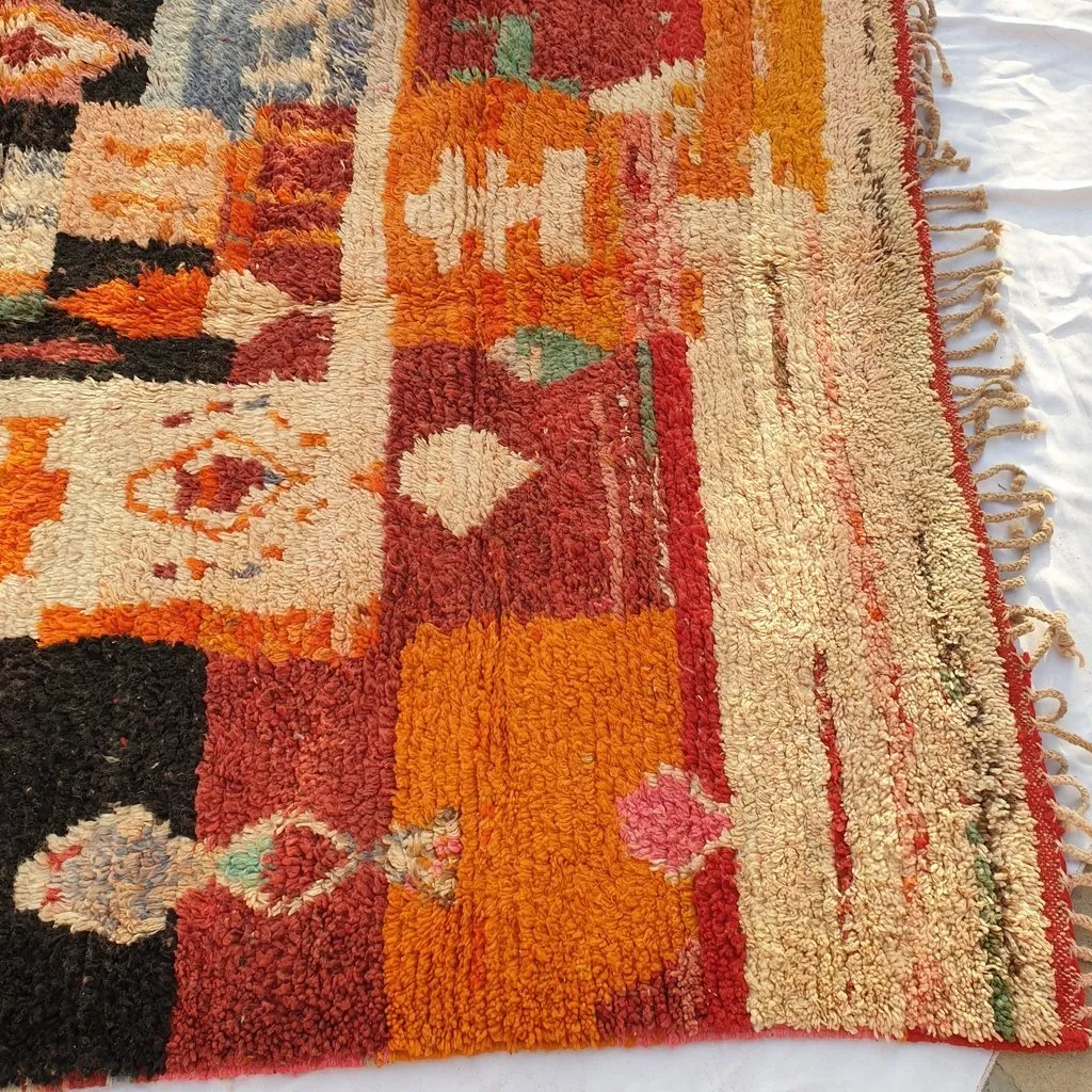 AZAKI | 9'5x6'3 Ft | 3x2 m | Moroccan Colorful Rug | 100% wool handmade