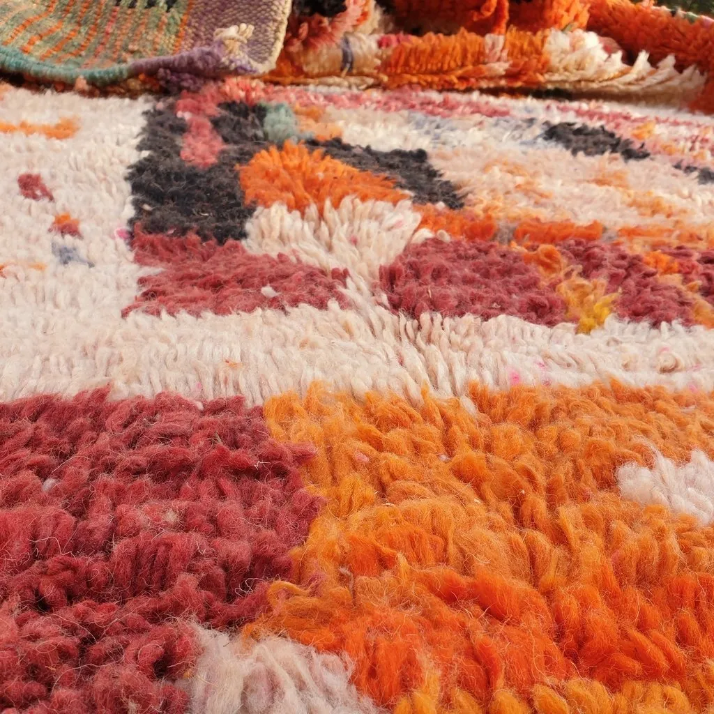 AZAKI | 9'5x6'3 Ft | 3x2 m | Moroccan Colorful Rug | 100% wool handmade