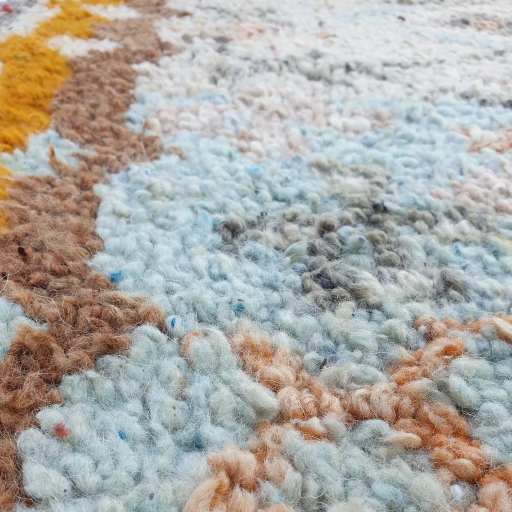 AZIGA Runner | 10x2'5 Ft | 3,04x0,75 m | Moroccan Colorful Rug | 100% wool handmade
