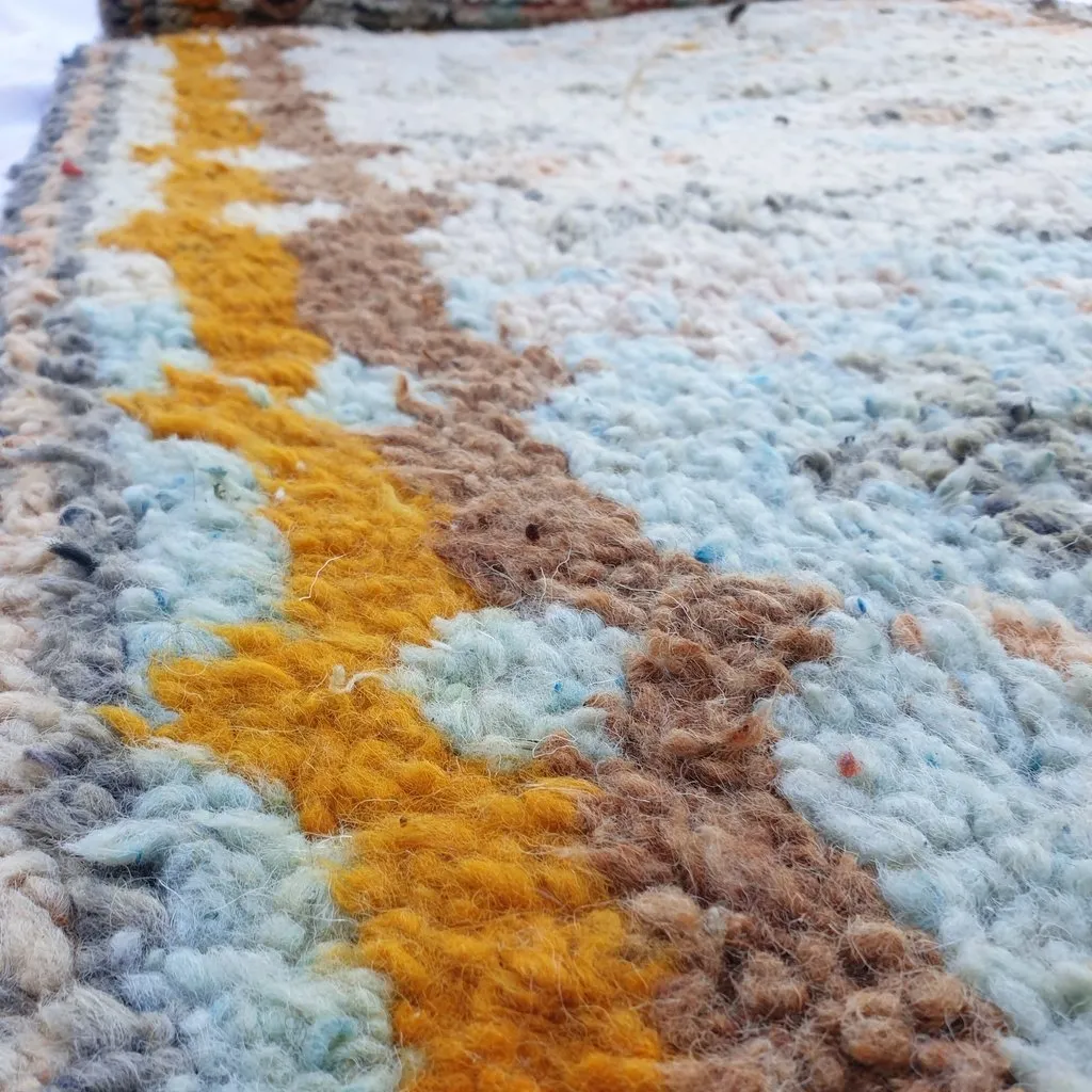 AZIGA Runner | 10x2'5 Ft | 3,04x0,75 m | Moroccan Colorful Rug | 100% wool handmade