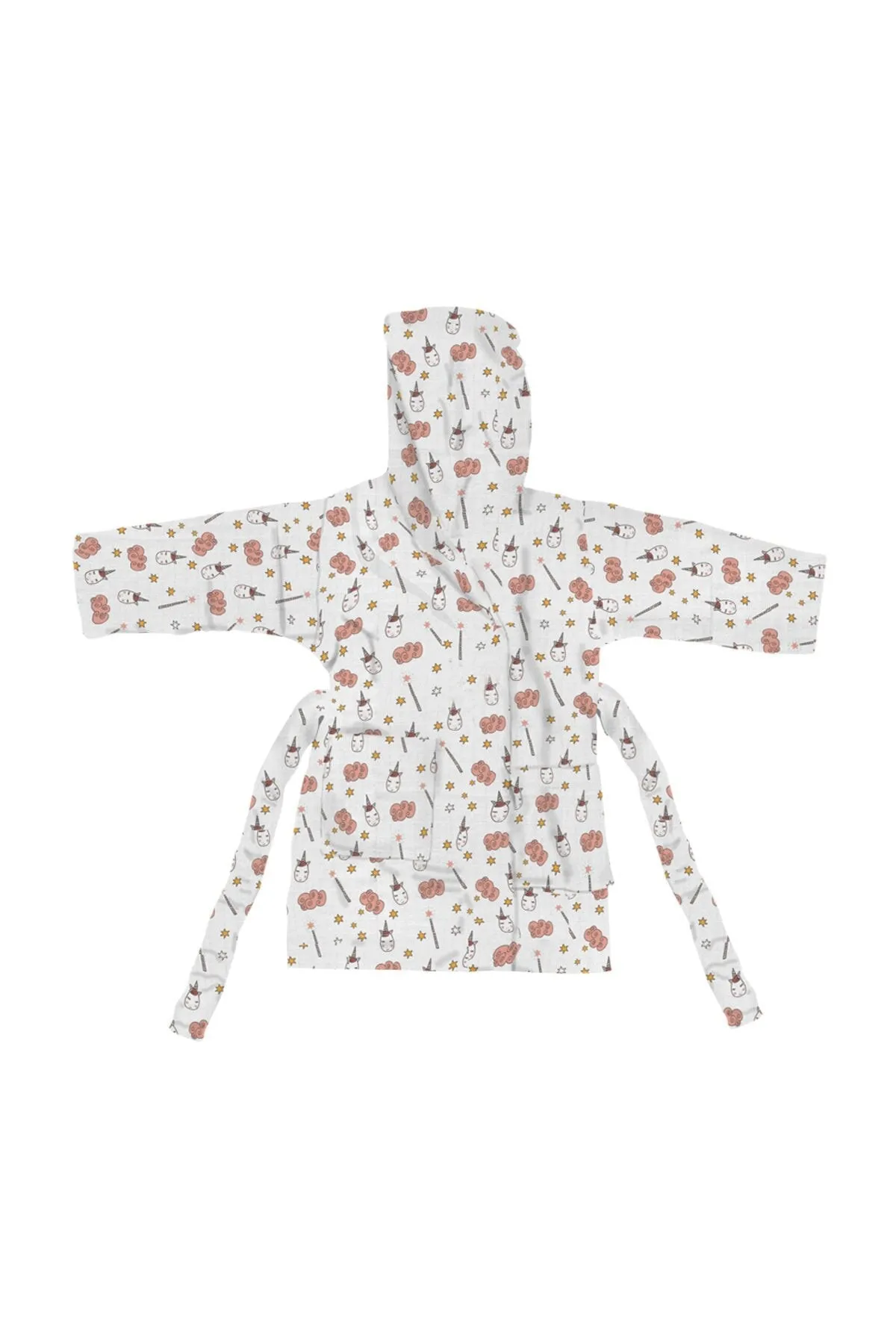 Baby Muslin Bathrobe - Unicorn