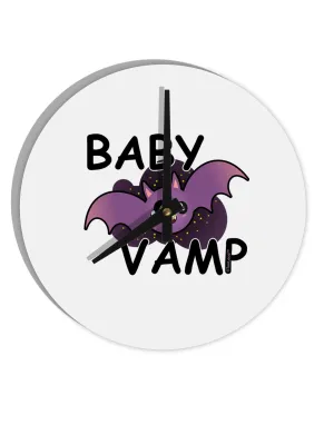 Baby Vamp 10 InchRound Wall Clock  by TooLoud