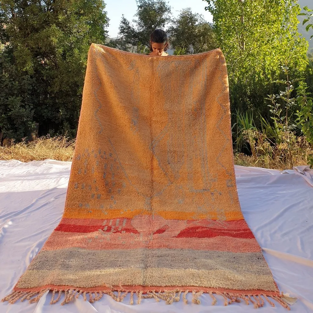 BAHT | 9x5 Ft | 2,8x1,6 m | Moroccan Colorful Rug | 100% wool handmade