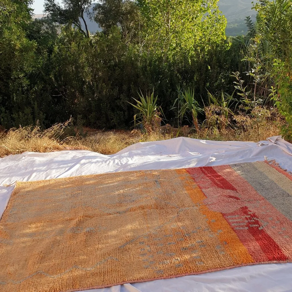 BAHT | 9x5 Ft | 2,8x1,6 m | Moroccan Colorful Rug | 100% wool handmade