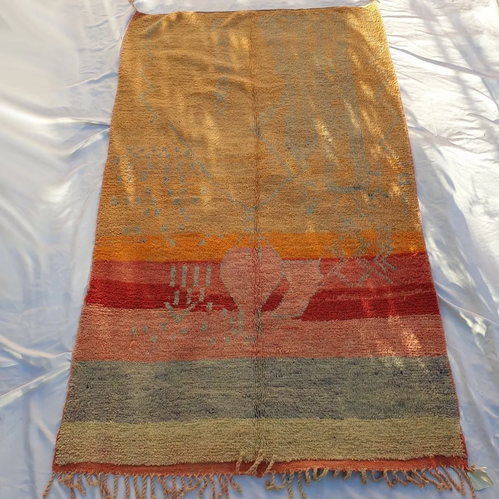 BAHT | 9x5 Ft | 2,8x1,6 m | Moroccan Colorful Rug | 100% wool handmade
