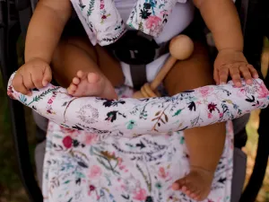 Bambella Designs Pram Bar Cover | Wildflowers