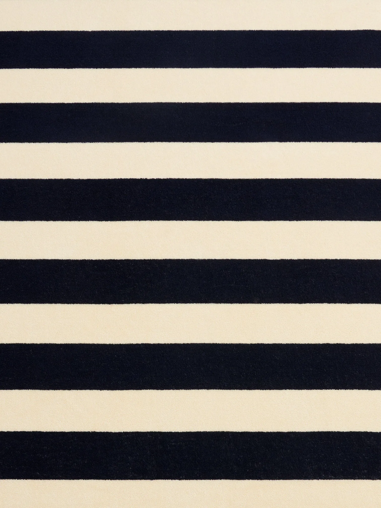 Beach Towel in Navy Stripes