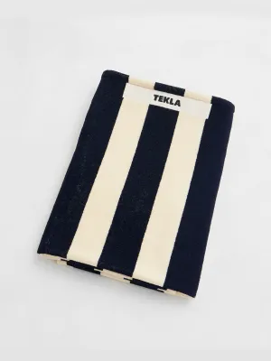 Beach Towel in Navy Stripes