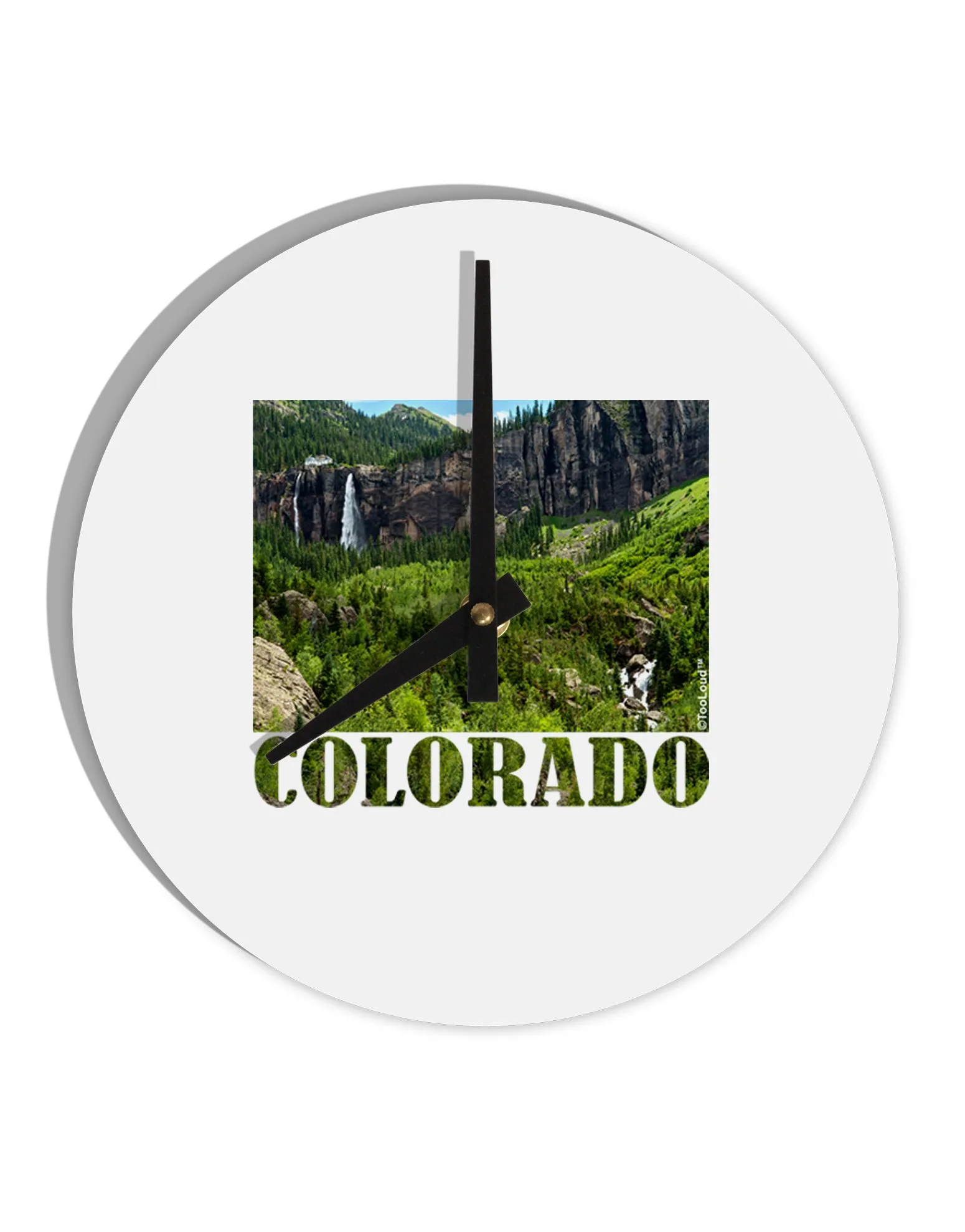 Beautiful Cliffs Colorado 10 InchRound Wall Clock  by TooLoud