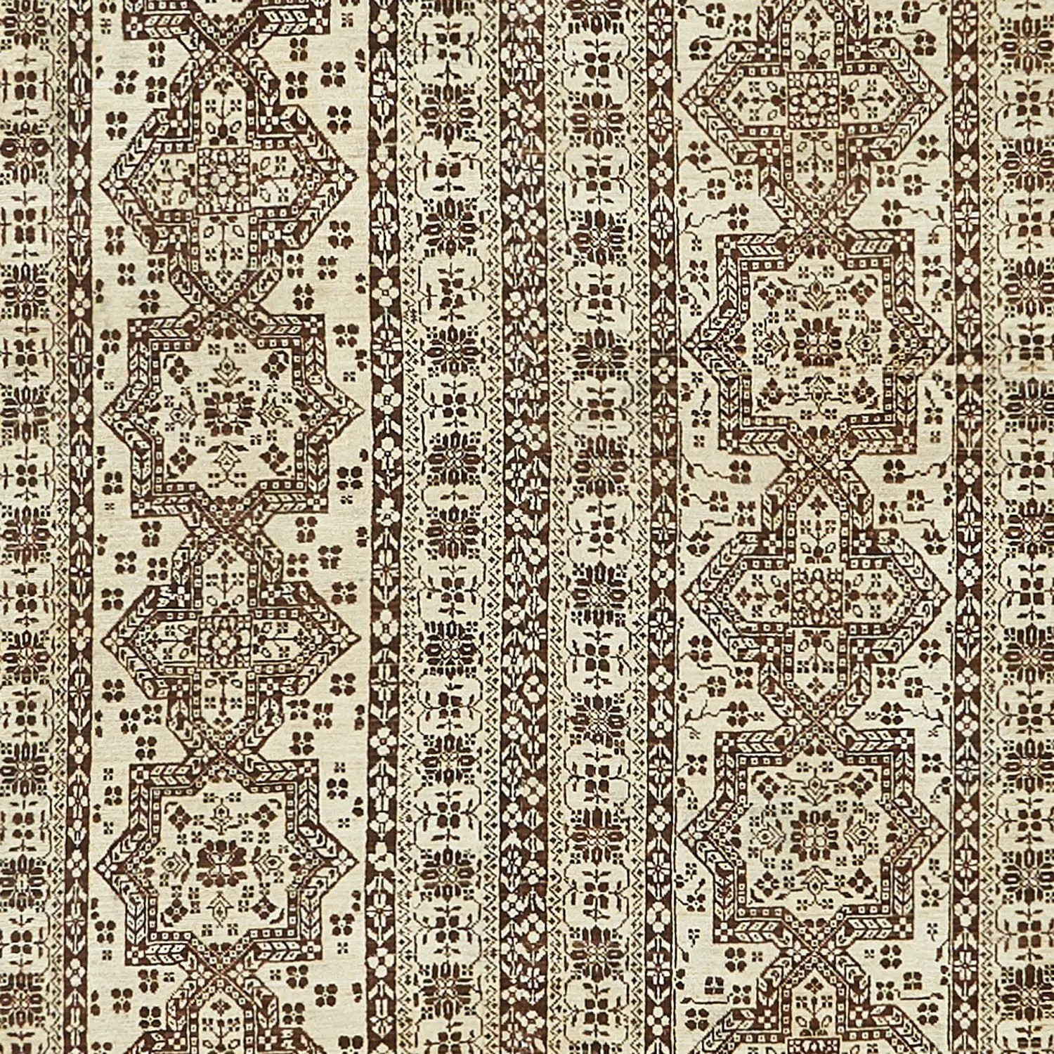 Beige Samsara Wool Rug - 4' x 4'