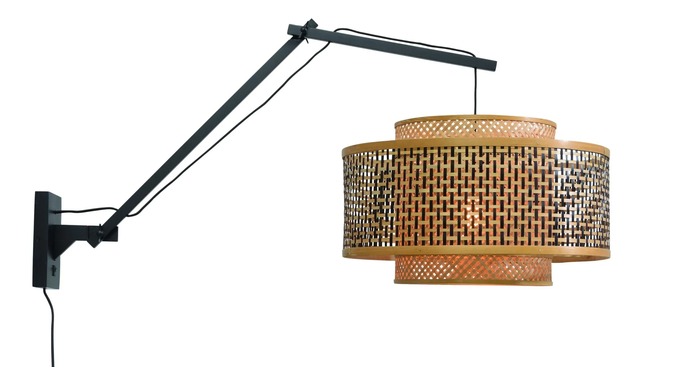 Bhutan Bamboo Wall Light (Long Arm)
