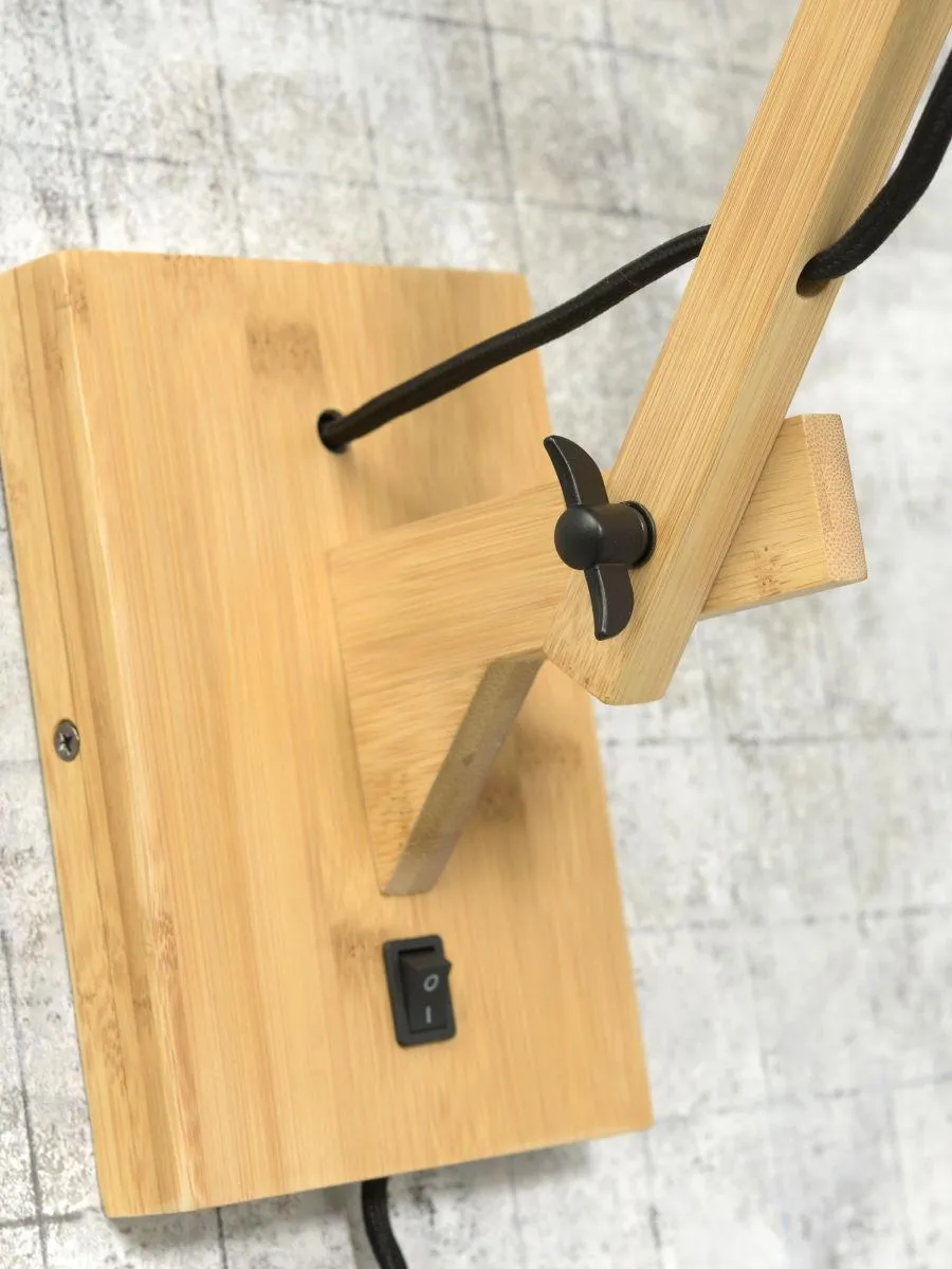 Bhutan Bamboo Wall Light (Long Arm)