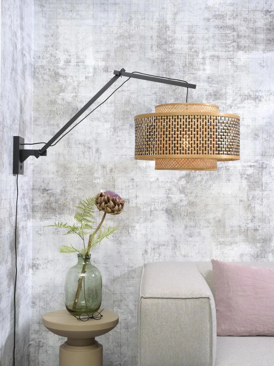 Bhutan Bamboo Wall Light (Long Arm)