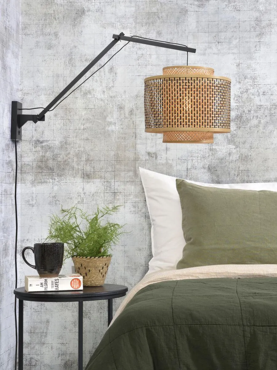 Bhutan Bamboo Wall Light (Long Arm)