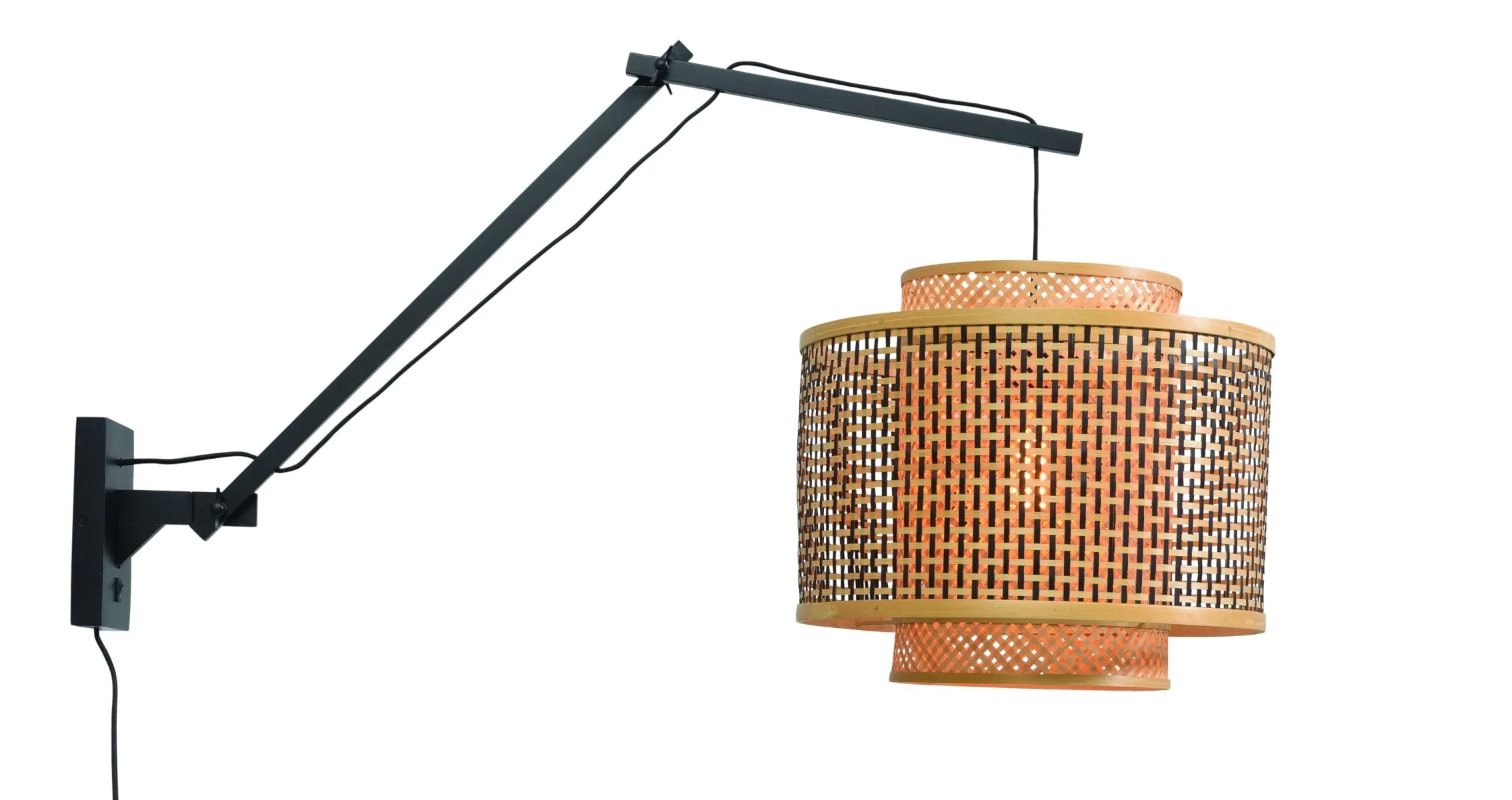 Bhutan Bamboo Wall Light (Long Arm)
